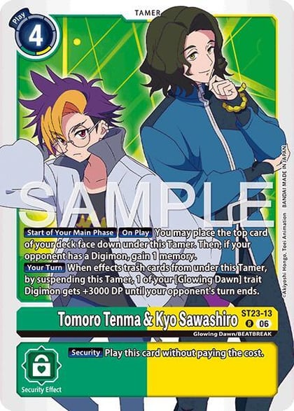 Tomoro Tenma & Kyo Sawashiro, Starter Deck 23: Beatbreak ST23-13 R