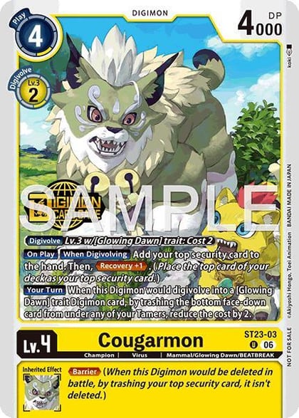 Cougarmon (Welcome Tamers Pack Vol.2), Starter Deck 23: Beatbreak Release Event Cards ST23-03 U