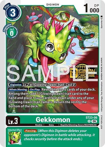 Gekkomon (Welcome Tamers Pack Vol.2), Starter Deck 23: Beatbreak Release Event Cards ST23-06 R
