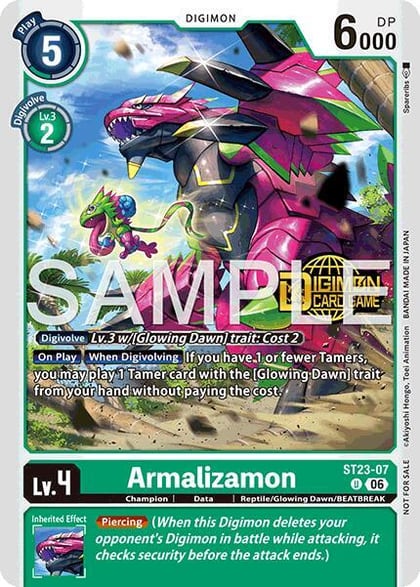 Armalizamon (Welcome Tamers Pack Vol.2), Starter Deck 23: Beatbreak Release Event Cards ST23-07 U