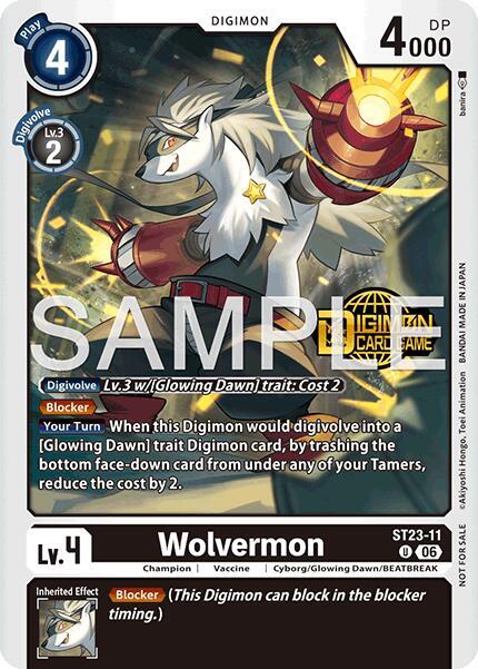 Wolvermon (Welcome Tamers Pack Vol.2), Starter Deck 23: Beatbreak Release Event Cards ST23-11 U