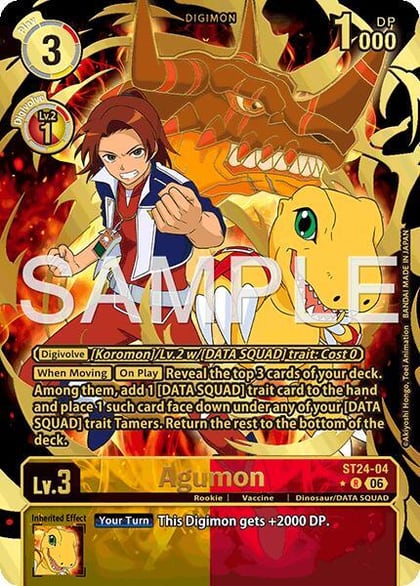 Agumon (Rare Pull), Starter Deck 24: Data Squad ST24-04 R