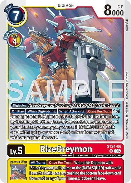 RizeGreymon, Starter Deck 24: Data Squad ST24-06 R
