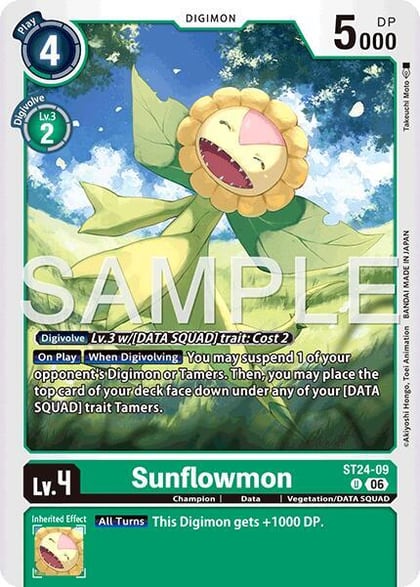 Sunflowmon, Starter Deck 24: Data Squad ST24-09 U