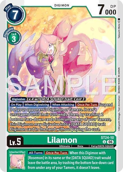 Lilamon, Starter Deck 24: Data Squad ST24-10 U