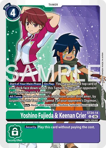 Yoshino Fujieda & Keenan Crier, Starter Deck 24: Data Squad ST24-14 U