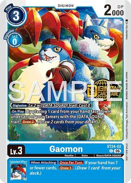 Gaomon (Welcome Tamers Pack Vol.2), Starter Deck 24: Data Squad Release Event Cards ST24-02 C