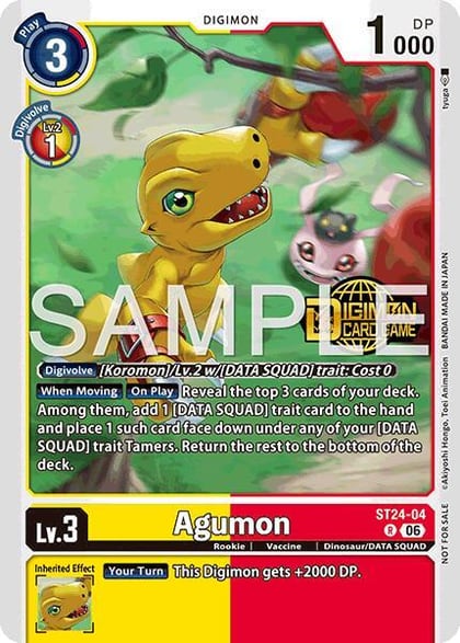 Agumon (Welcome Tamers Pack Vol.2), Starter Deck 24: Data Squad Release Event Cards ST24-04 R