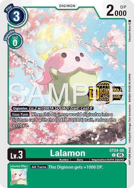 Lalamon (Welcome Tamers Pack Vol.2), Starter Deck 24: Data Squad Release Event Cards ST24-08 C