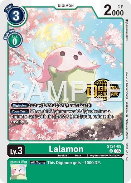 Lalamon (Welcome Tamers Pack Vol.2), Starter Deck 24: Data Squad Release Event Cards ST24-08 C