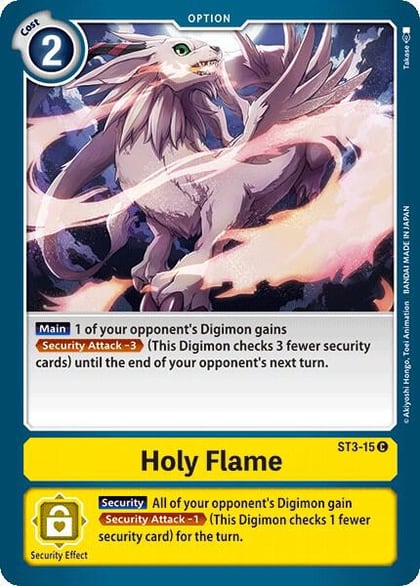 Holy Flame, Starter Deck 03: Heaven's Yellow ST3-015 C