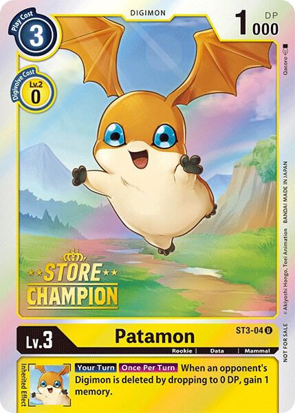 Patamon - ST3-04 (Store Champion), Starter Deck 03: Heaven's Yellow ST3-04 U