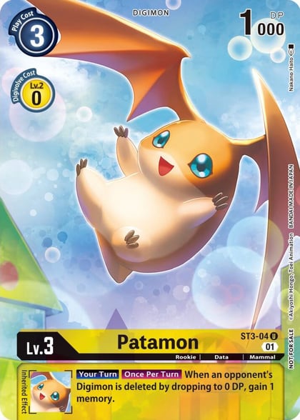 Patamon - ST3-04 (Official Tournament Pack Vol.9), Starter Deck 03: Heaven's Yellow ST3-04 U