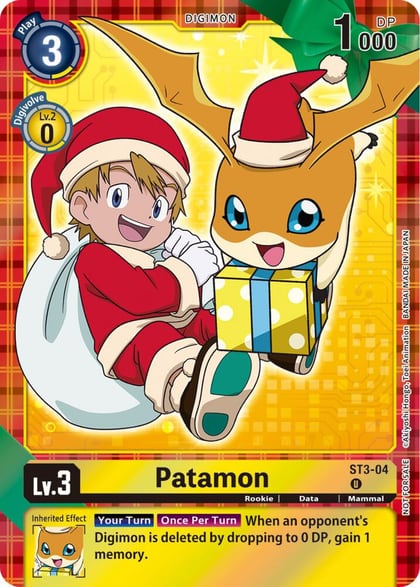 Patamon (Winter Holiday 2023), Starter Deck 03: Heaven's Yellow ST3-04 U