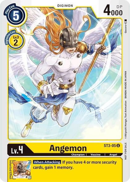 Angemon - ST3-05 (Tamer Party Promo), Starter Deck 03: Heaven's Yellow ST3-05 U