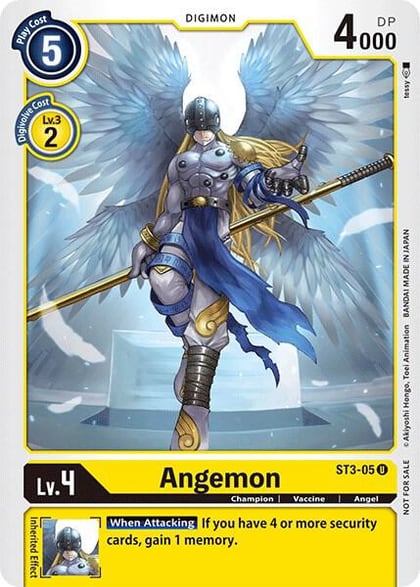 Angemon (Official Tournament Pack Vol.3), Starter Deck 03: Heaven's Yellow ST3-05 U