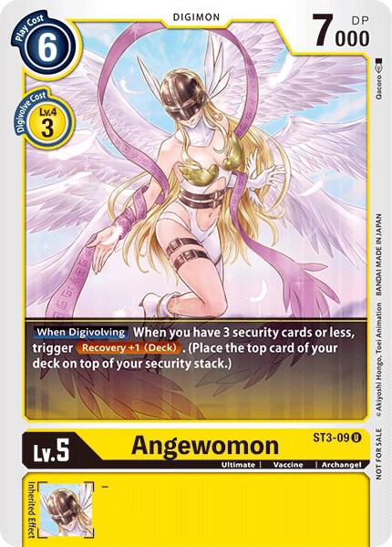 Angewomon - ST3-09 (Tamer Battle Pack 1), Starter Deck 03: Heaven's Yellow ST3-09 U