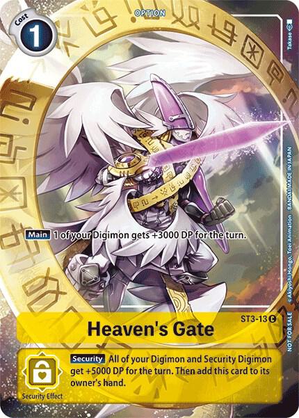 Heaven's Gate - ST3-13 (Tamer's Evolution Box), Starter Deck 03: Heaven's Yellow ST3-13 C