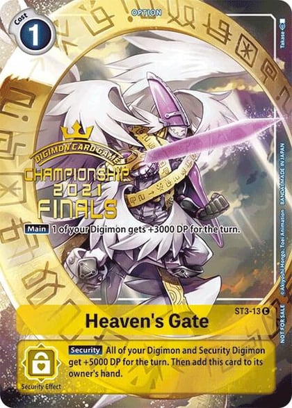 Heaven's Gate (2021 Championship Finals Tamer's Evolution Pack), Starter Deck 03: Heaven's Yellow ST3-13 C