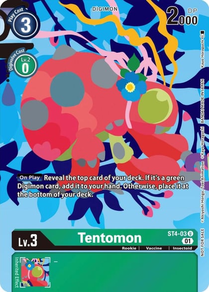 Tentomon (Tamer's Card Set 2 Floral Fun), Starter Deck 04: Giga Green ST4-03 U