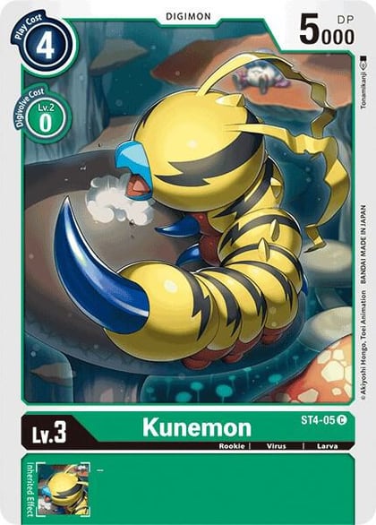 Kunemon, Starter Deck 04: Giga Green ST4-05 C