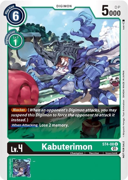 Kabuterimon (Winner Pack Xros Encounter), Starter Deck 04: Giga Green ST4-08 U