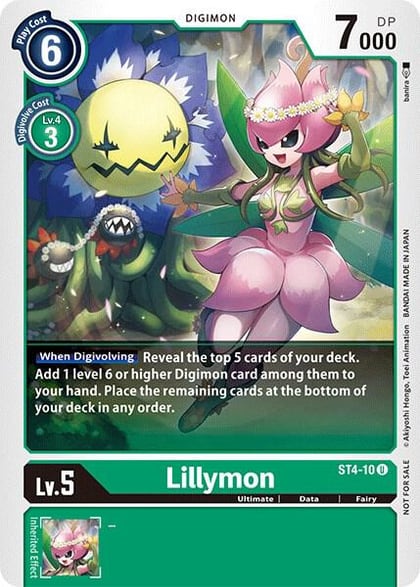 Lillymon (Official Tournament Pack Vol.3), Starter Deck 04: Giga Green ST4-10 U