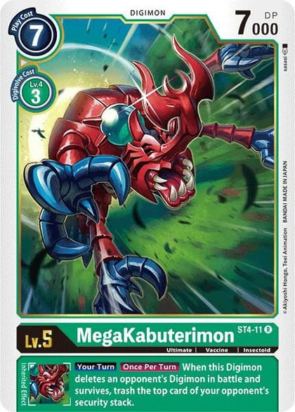 MegaKabuterimon, Starter Deck 04: Giga Green ST4-11 R