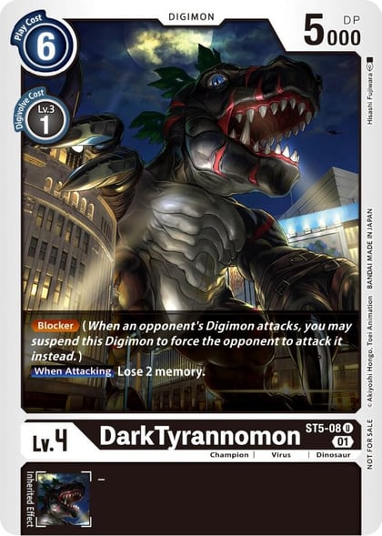 DarkTyrannomon (Winner Pack X Record), Starter Deck 05: Machine Black ST5-08 U