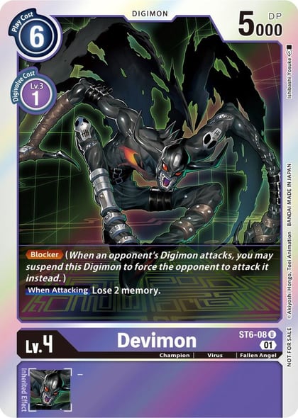 Devimon (Official Tournament Pack Vol. 7), Starter Deck 06: Venomous Violet ST6-08 U