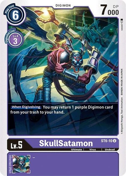 SkullSatamon, Starter Deck 06: Venomous Violet ST6-10 U