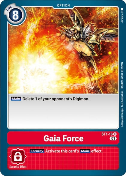 Gaia Force - ST1-16 (Alternate Art), Starter Deck 07: Gallantmon ST1-16 U