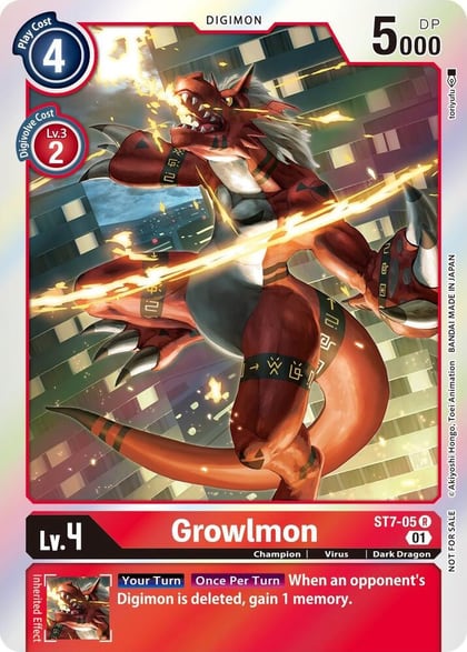 Growlmon (Gen Con 2022), Starter Deck 07: Gallantmon ST7-05 R