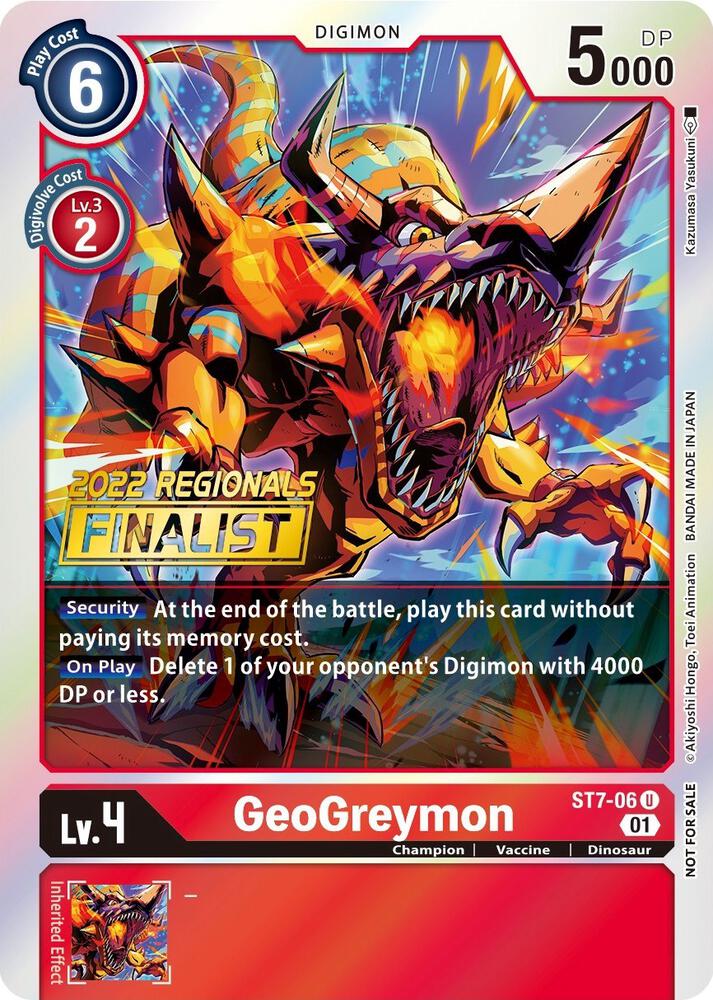 GeoGreymon (2022 Championship Offline Regional) [Online Finalist], Starter Deck 07: Gallantmon ST7-06 U
