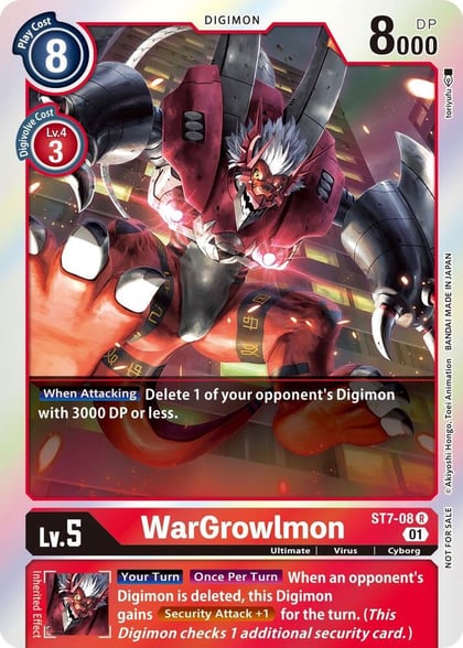 WarGrowlmon (Gen Con 2022), Starter Deck 07: Gallantmon ST7-08 R