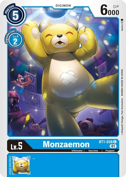 Monzaemon - BT1-038 (Alternate Art), Starter Deck 08: Ulforce Veedramon BT1-038 C
