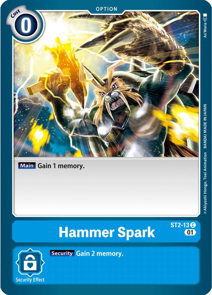 Hammer Spark - ST2-13 (Alternate Art), Starter Deck 08: Ulforce Veedramon ST2-13 C