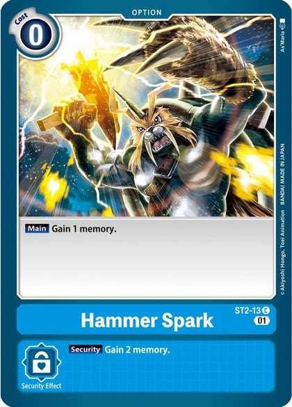 Hammer Spark - ST2-13 (Alternate Art), Starter Deck 08: Ulforce Veedramon ST2-13 C
