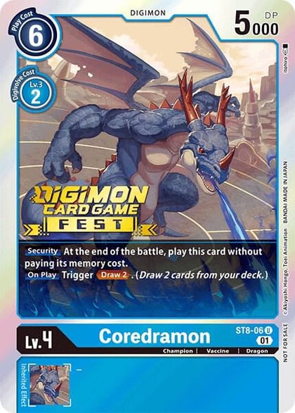 Coredramon (Digimon Card Game Fest 2022), Starter Deck 08: Ulforce Veedramon ST8-06 U