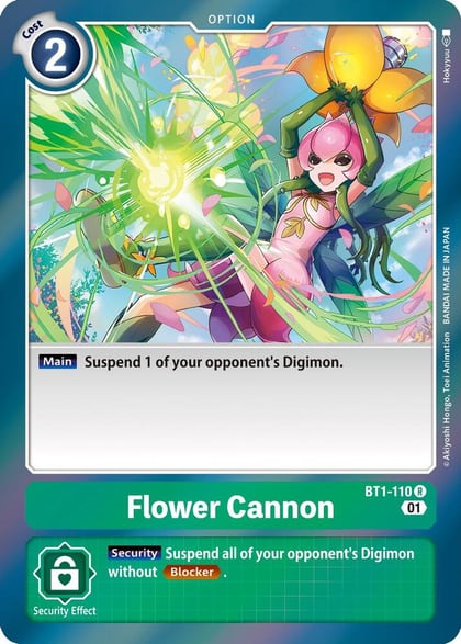 Flower Cannon (Parallel Rare), Starter Deck 09: Ultimate Ancient Dragon BT1-110 R