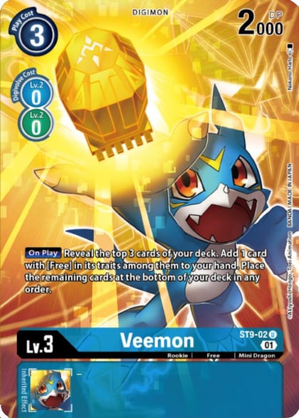 Veemon (Digimon Royal Knights Card Set), Starter Deck 09: Ultimate Ancient Dragon ST9-02 U