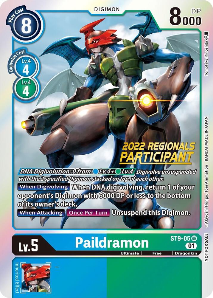 Paildramon (2022 Championship Offline Regional) [Online Participant], Starter Deck 09: Ultimate Ancient Dragon ST9-05 SR