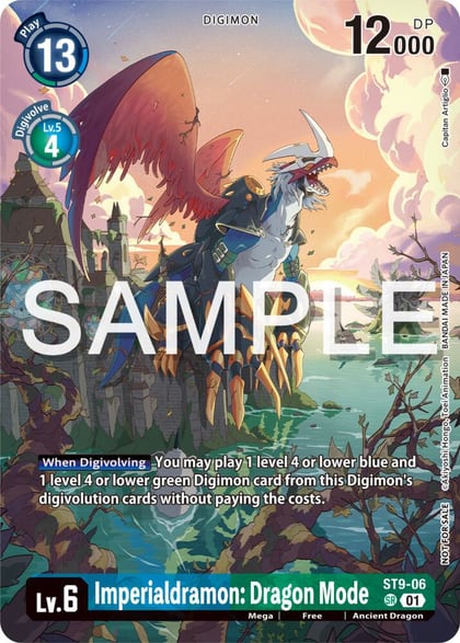Imperialdramon Dragon Mode (Digimon Illustration Competition Pack 2023), Starter Deck 09: Ultimate Ancient Dragon ST9-06 SR
