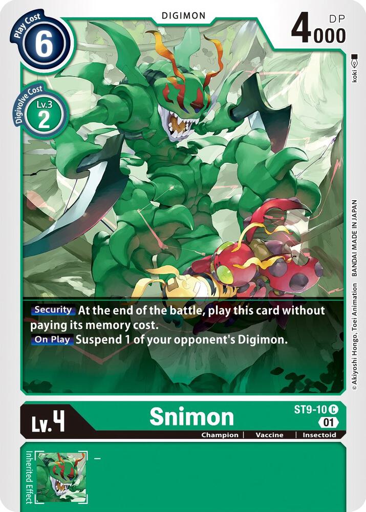 Snimon, Starter Deck 09: Ultimate Ancient Dragon ST9-10 C