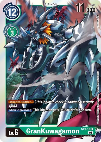 GranKuwagamon, Starter Deck 09: Ultimate Ancient Dragon ST9-13 R