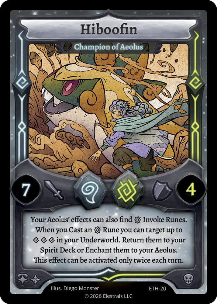 Hiboofin - Champion of Aeolus, Shattered Stars - Ethereal ETH-20