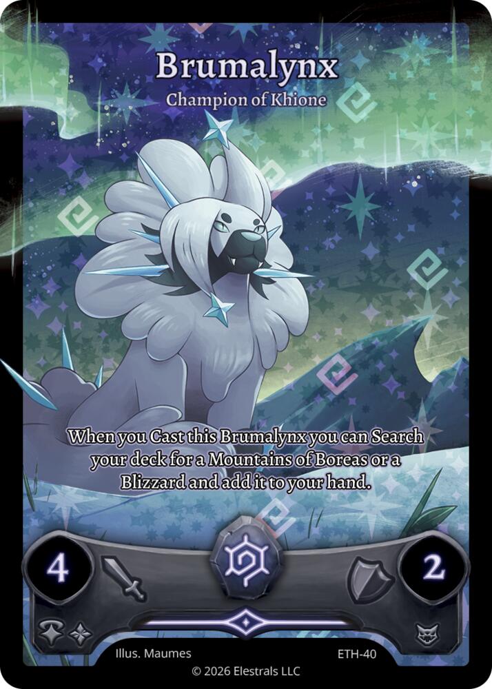Brumalynx - Champion of Khione, Shattered Stars - Ethereal ETH-40