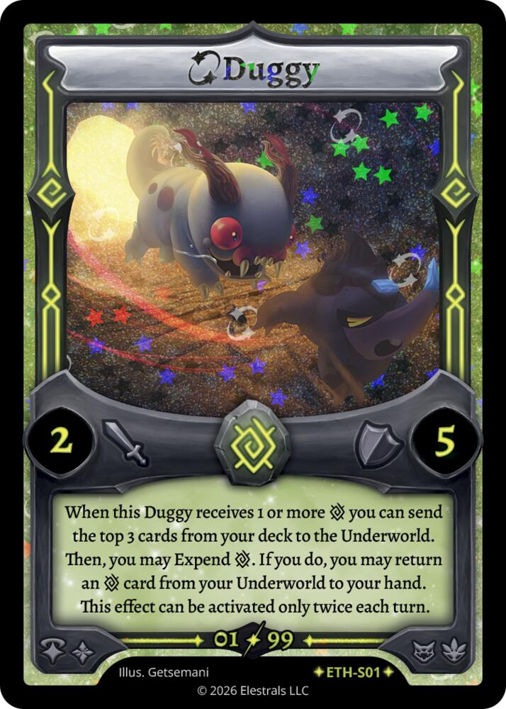 Duggy (Serialized), Shattered Stars - Ethereal ETH-S01