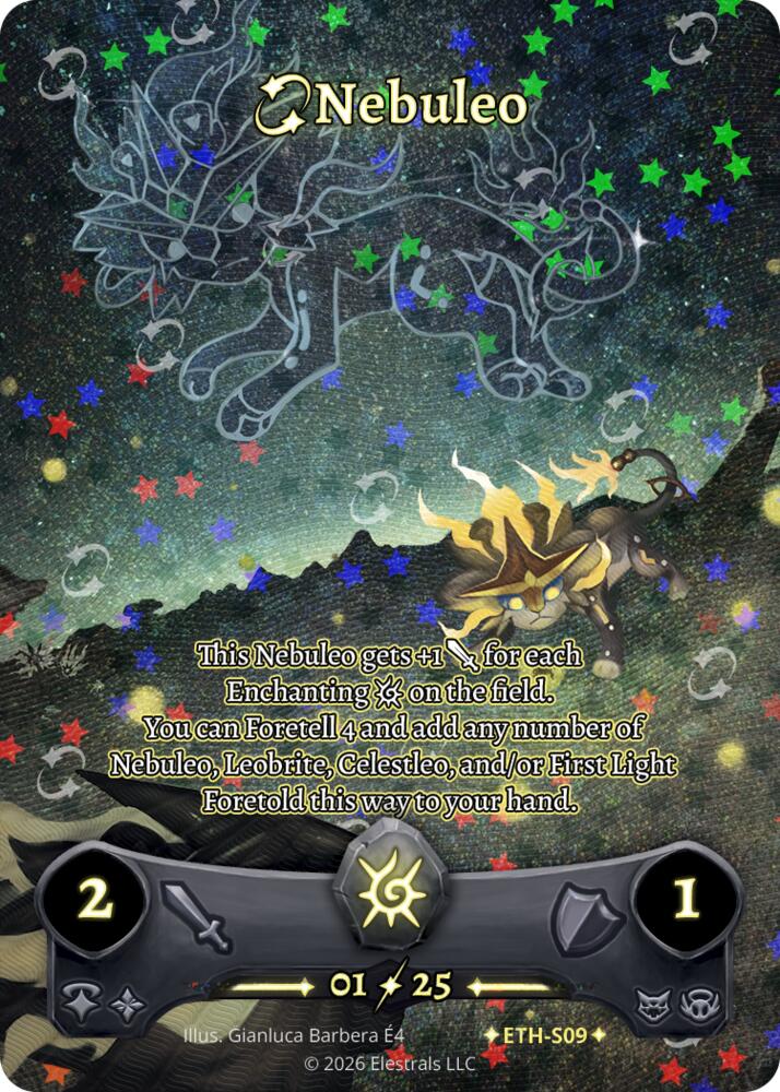 Nebuleo (Serialized), Shattered Stars - Ethereal ETH-S09