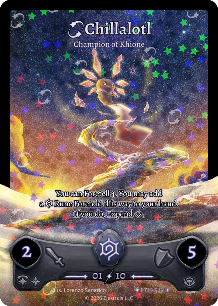 Chillalotl - Champion of Khione (Serialized), Shattered Stars - Ethereal ETH-S12